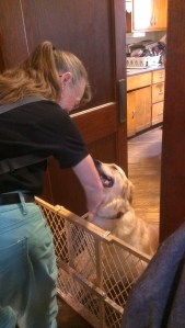 Carolyn and Bonnie practicing polite greeting